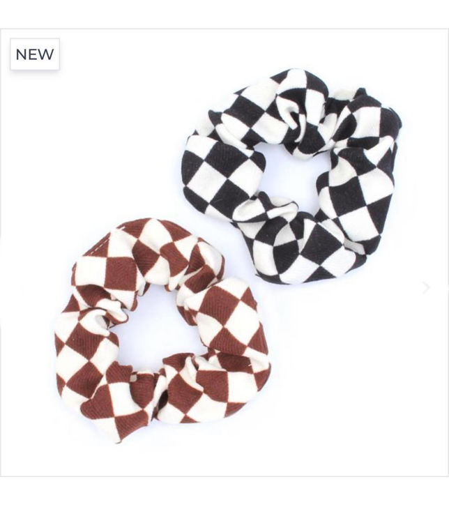 Picture of 086226-Regular - Checkerboard Scrunchie.Dia.10cm
